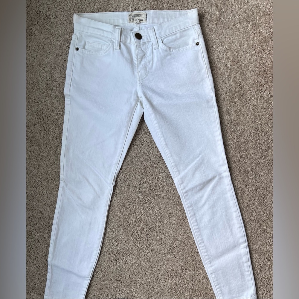 Current/Elliot Skinny White Jeans